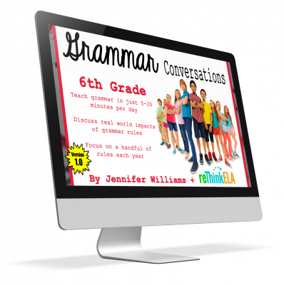 6th Grade Grammar Conversations Unit
