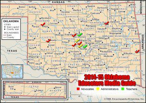 Oklahoma Educators Media Guide Map