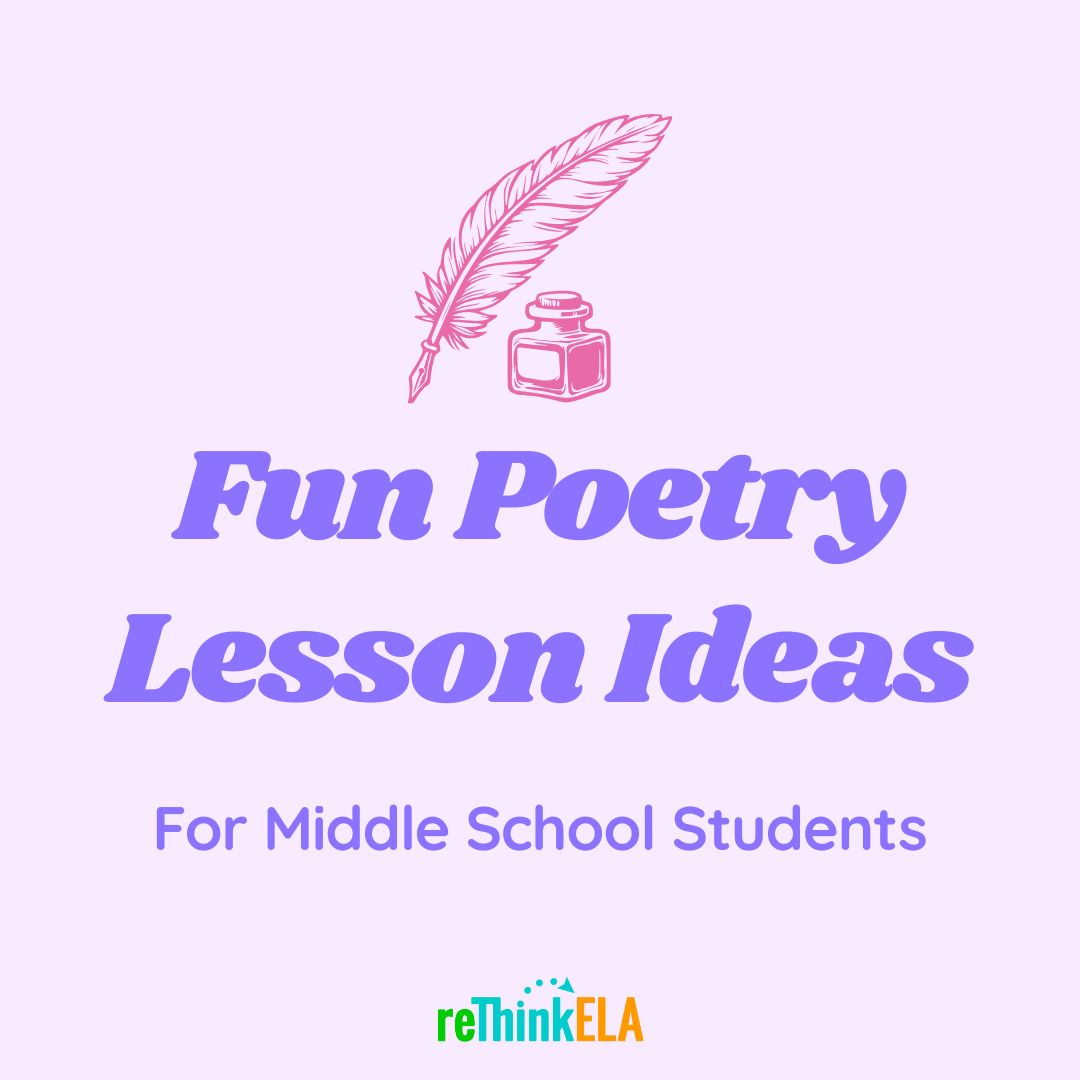 Fun Poetry Lesson Ideas Middle School