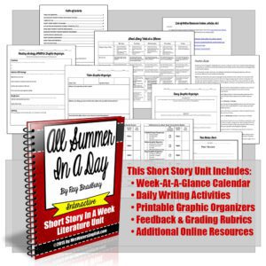 All Summer In A Day Ray Bradbury Short Story Unit With Writing Project