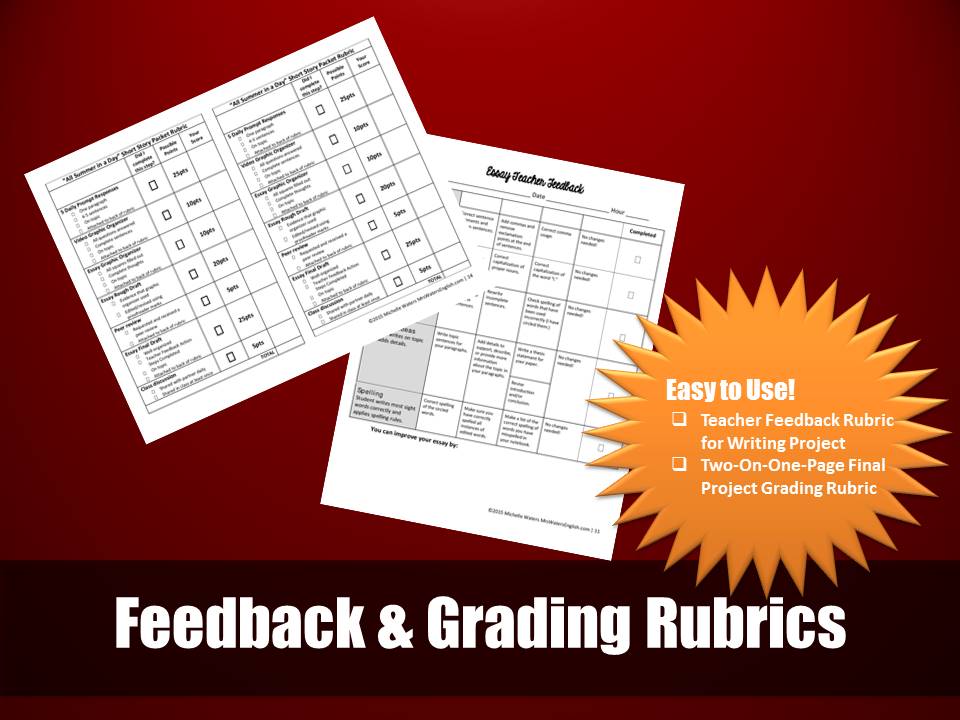 All Summer in a Day Feedback Rubrics