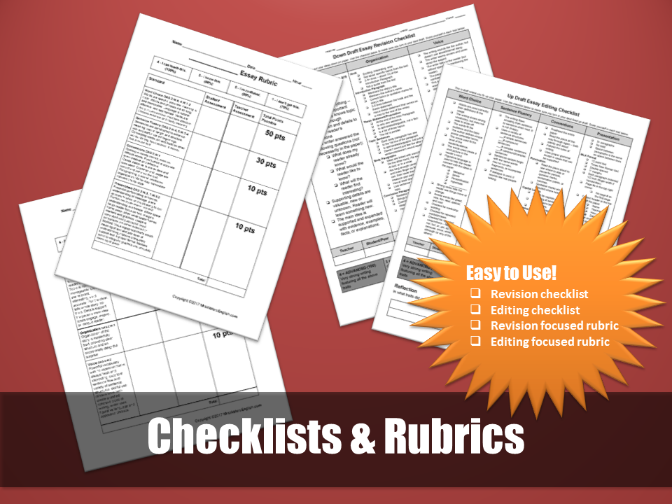 Checklists and Rubrics