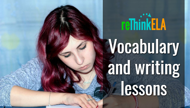 vocabulary and writing lesson