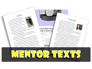 Personal Narrative Mentor Texts