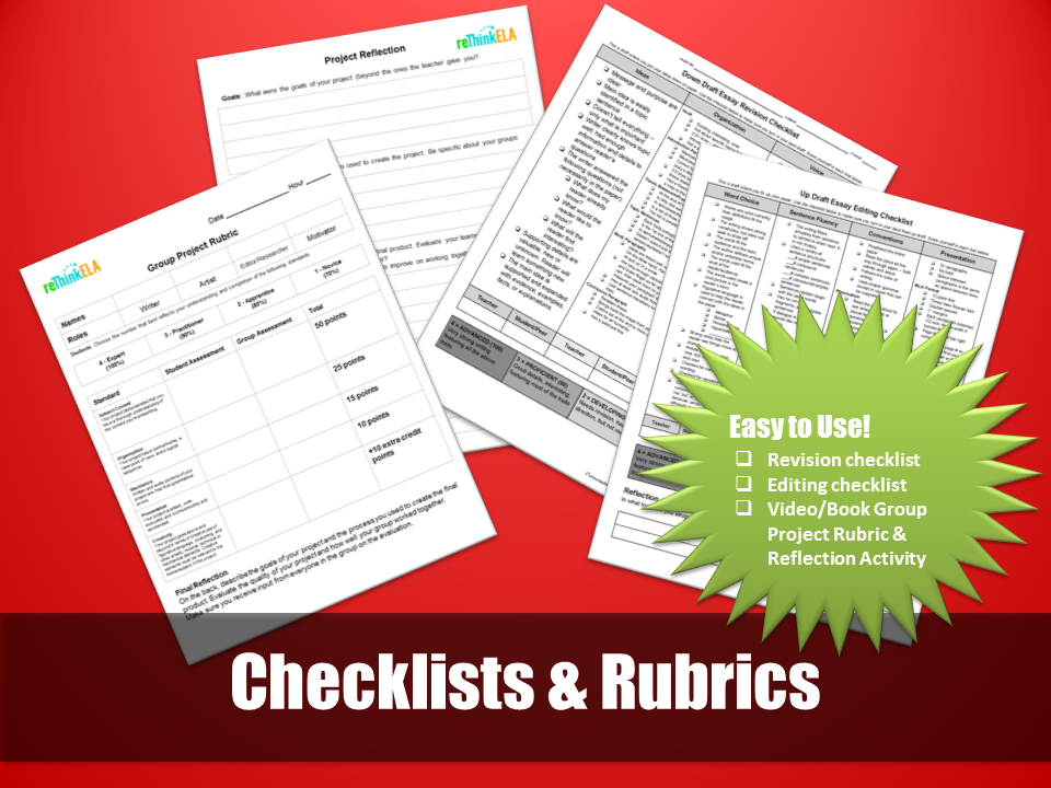The Gift of the Magi Checklists & Rubrics