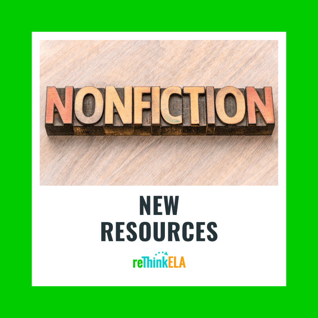New Nonfiction Reading Resources for High School Students