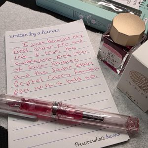 Writing with Fountain Pens