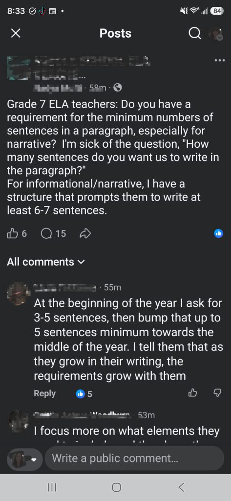 “How Many Sentences Does This Paragraph Need?”